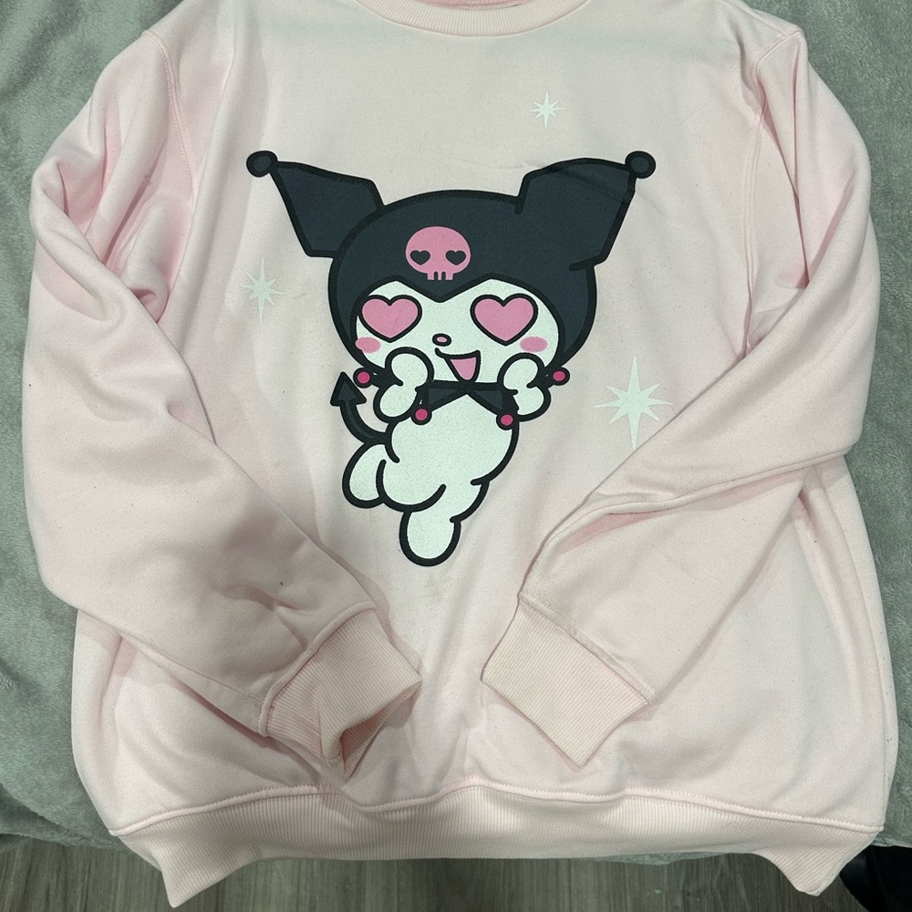Cute warm Kuromi sweatshirt. Warm soft inside. Perfect for weather & any outfits